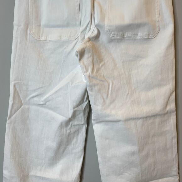 J.Crew Slim Wide Jean Stacked Buttons Denim Vacation Holiday Trip CH887 White 26 - Picture 10 of 14